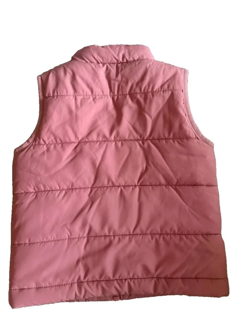 Nike Toddler Girls Puffer Vest Pink Animal Print Full Zip Size 2T 86-92 cm